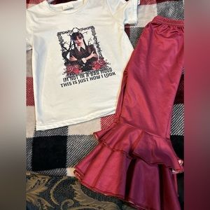 Wednesday Addams bell bottoms set